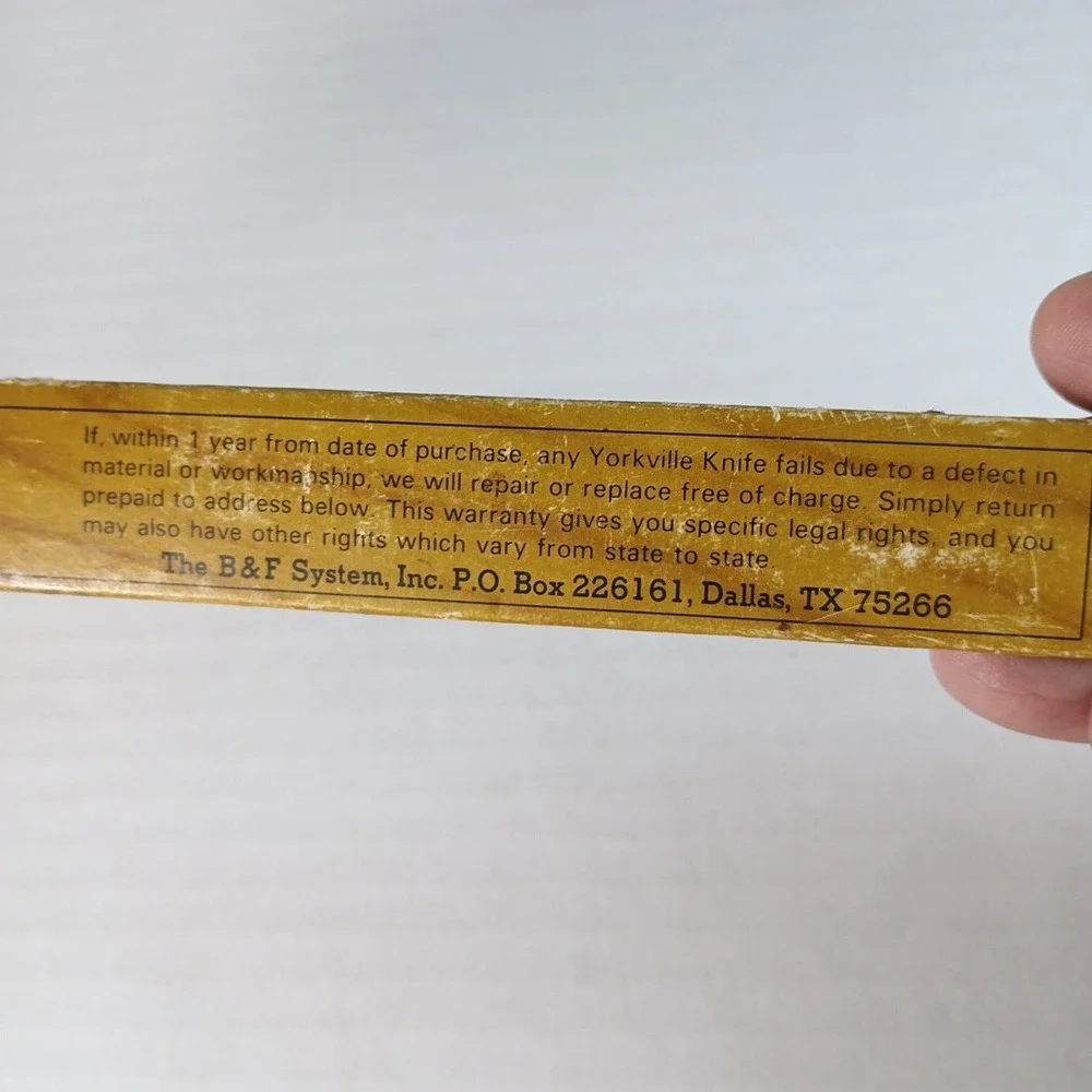 Yorkville Magic Frozen Food Knife Vintage Stainless Steel Hardwood Handle Japan